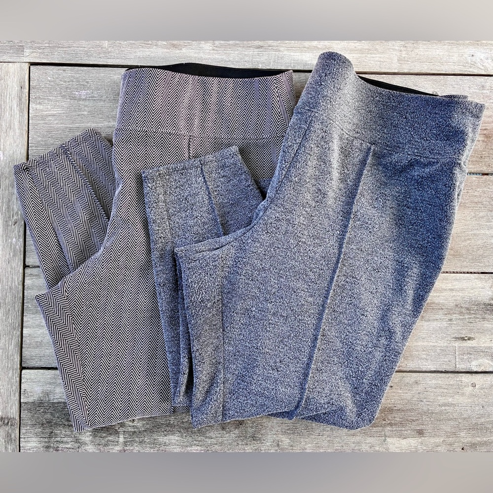 2 Pair Nine West Ponte Knit Leggings 2X Short